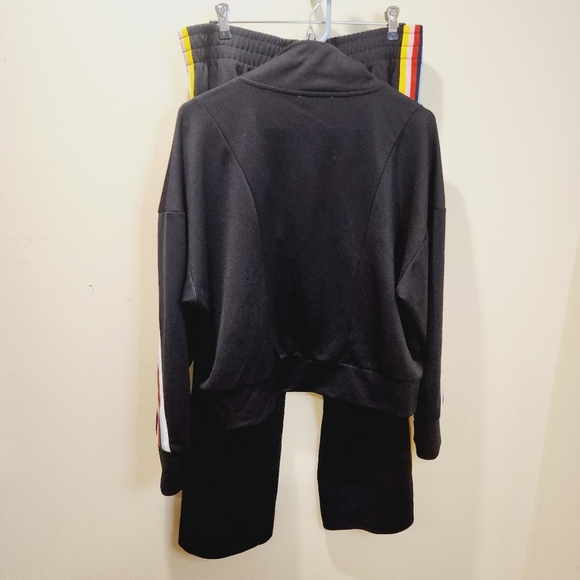 EXPRESS One Eleven Black Rainbow Jacket and Track pants Set Size L - Picture 4 of 15